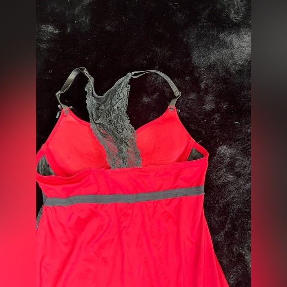 XOXO Red & Black Lace Babydoll Lingerie - Size Small - Picture 7 of 8